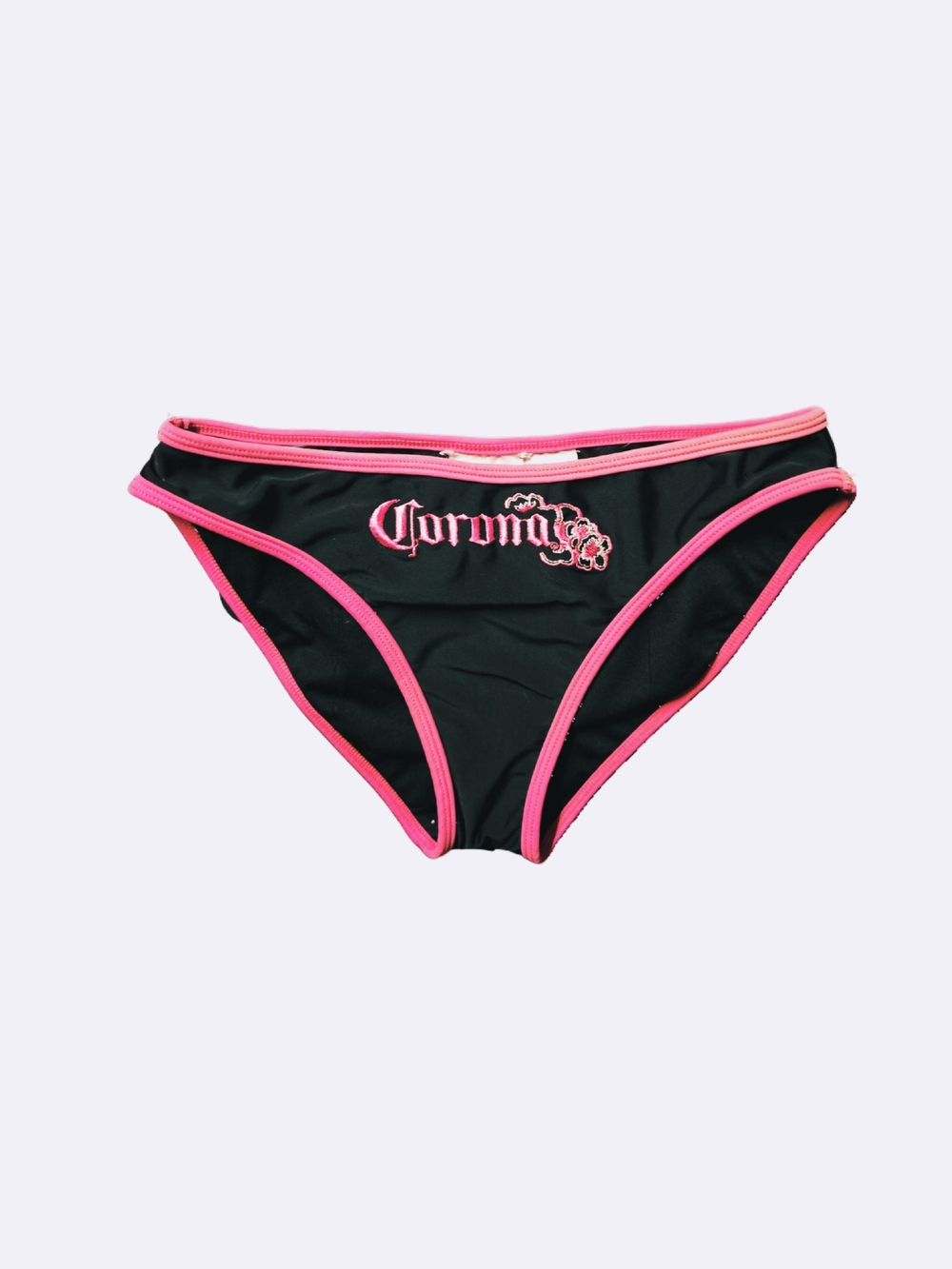 Y2k Corona Black and Pink Bikini Bottoms!